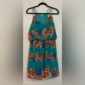 Hello Miss NWOT Floral Spaghetti Strap Dress